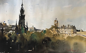 David Heywood 'Edinburgh' Original Watercolour 